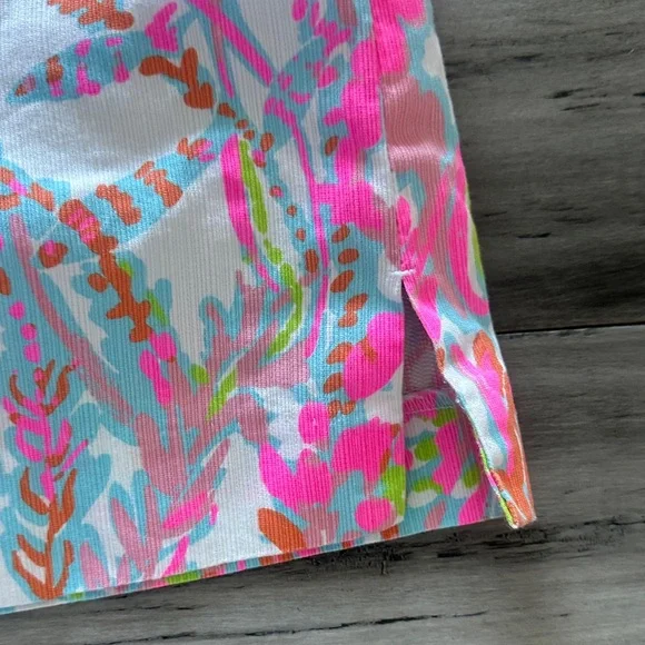 Lilly Pulitzer Vibrant Pink and Orange Mini Skort - Picture 4 of 6